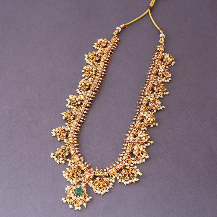 Golden Ekisha Antique Jewellery Set - New Arrival
