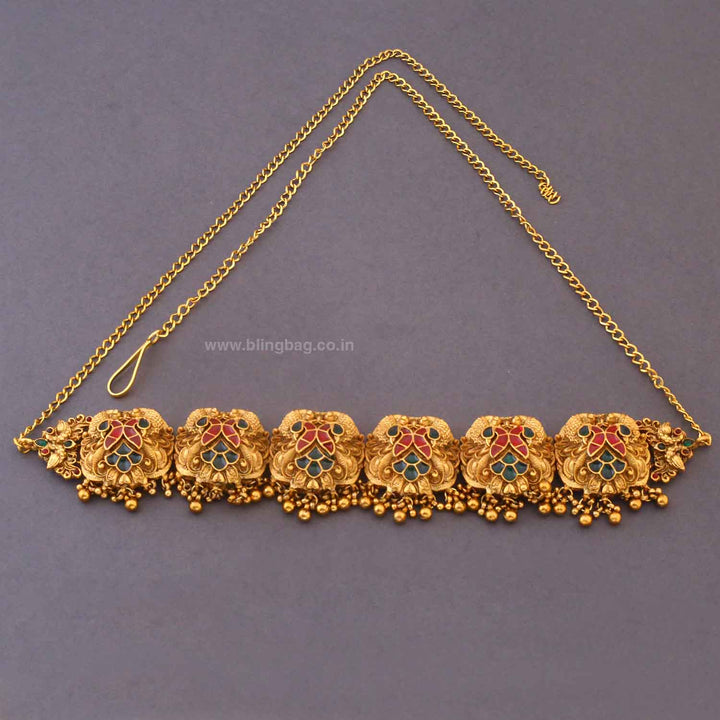 Golden Elakshi Antique Waist Belt