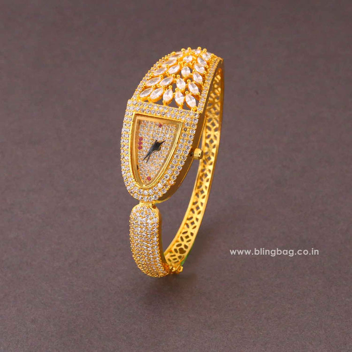 Golden Ellabella Zirconia Watch
