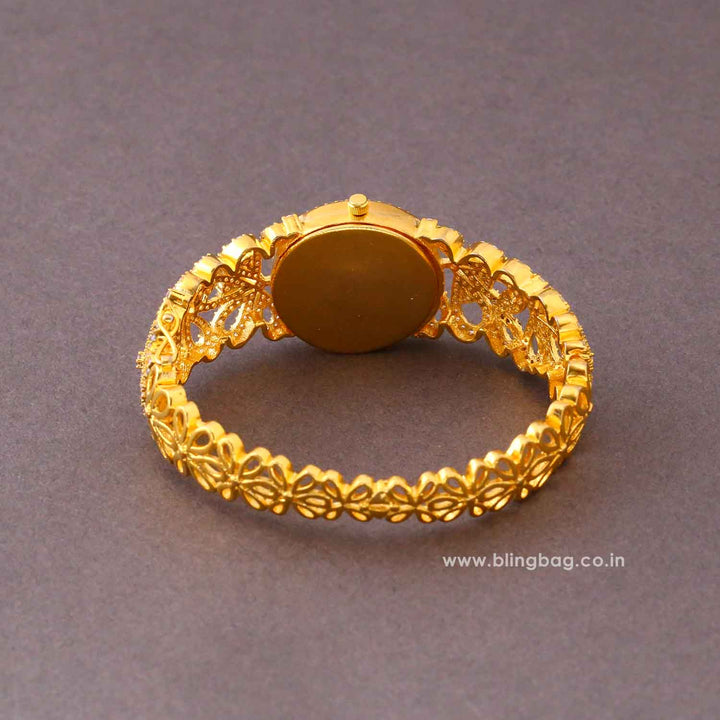 Golden Ellarose Zirconia Watch