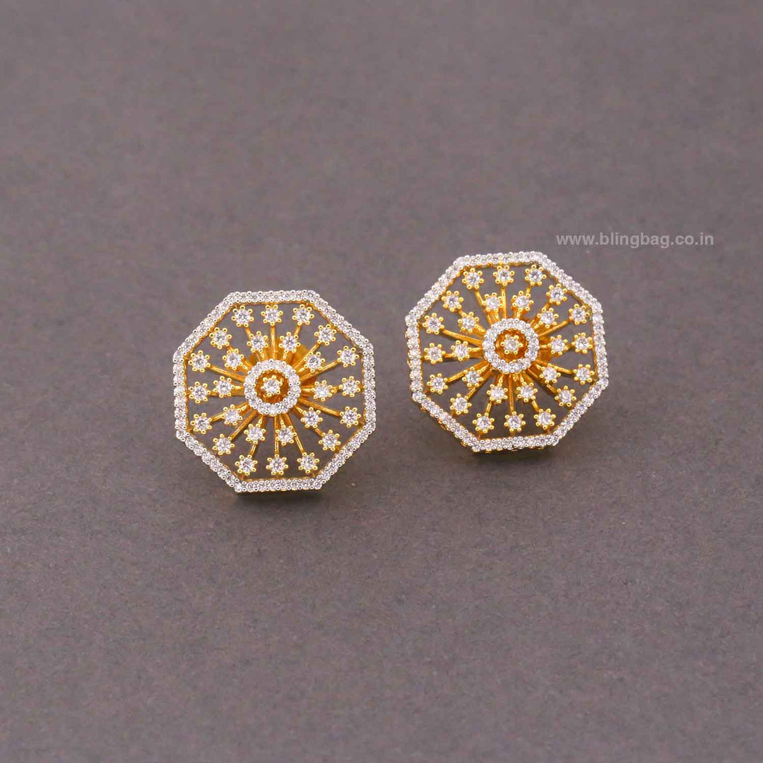 Golden Ellet Zirconia Studs