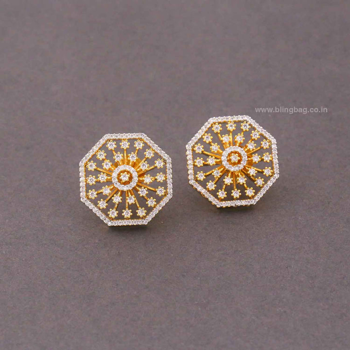 Golden Ellet Zirconia Studs