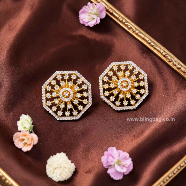 Golden Ellet Zirconia Studs