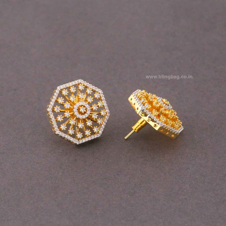 Golden Ellet Zirconia Studs