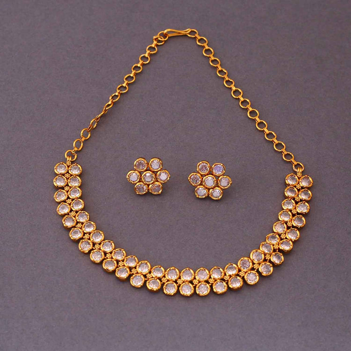 Golden Elona Antique Jewellery Set