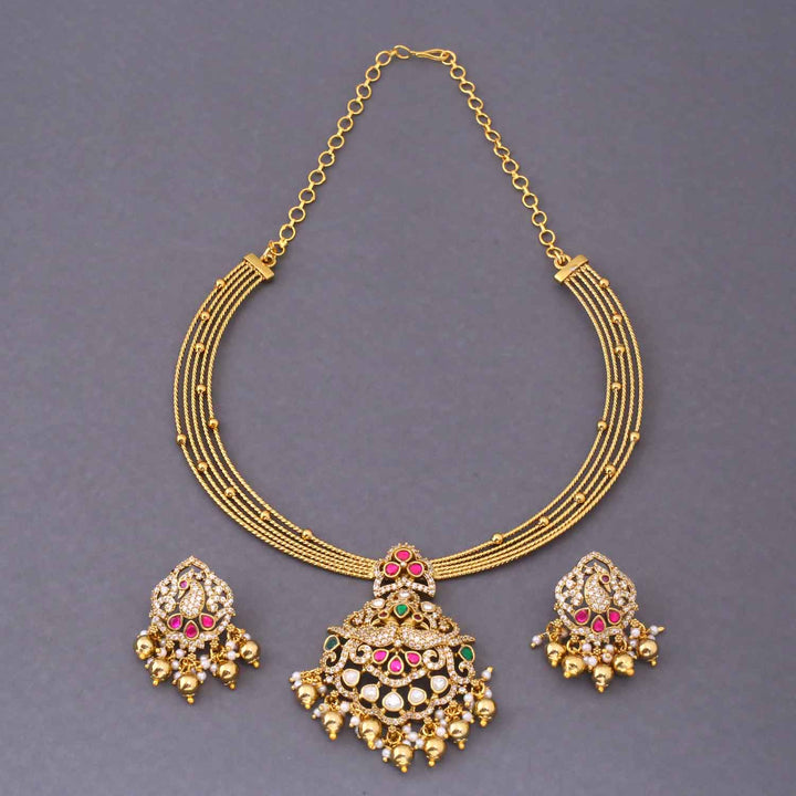 Golden Elowen Victorian Jewellery Set - New Arrival