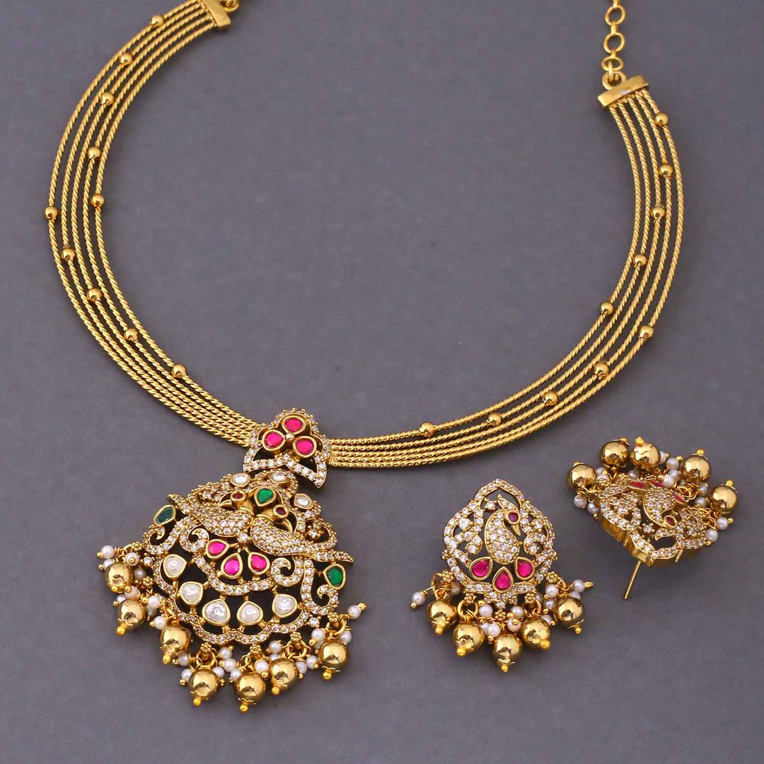 Golden Elowen Victorian Jewellery Set - New Arrival