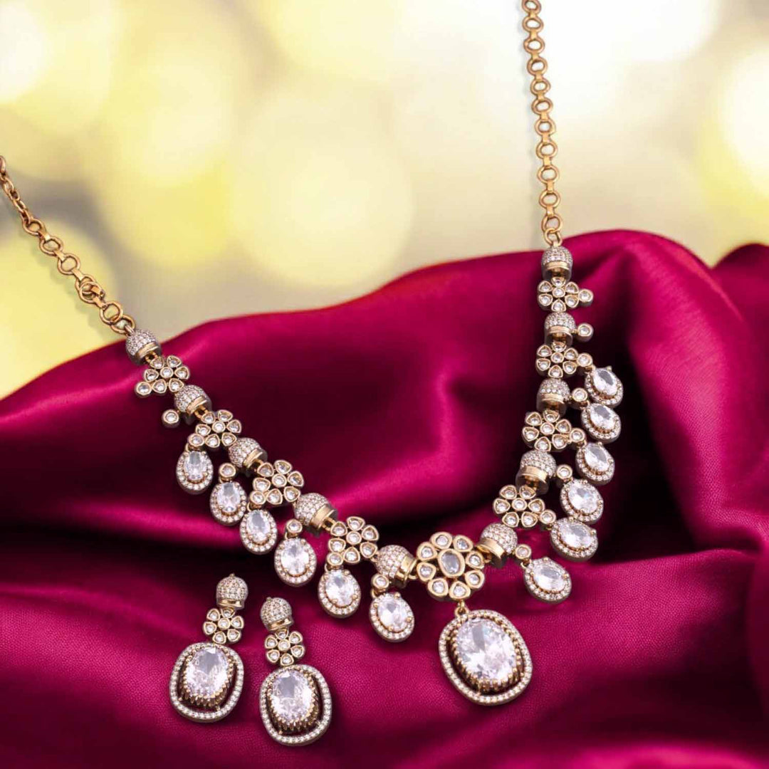 Golden Emily Victorian Jewellery Set- New Arrival