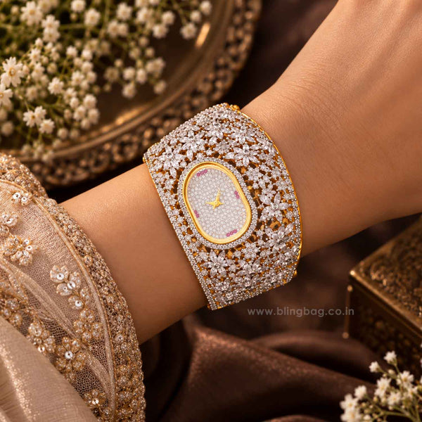 Golden Emmabella Zirconia Watch