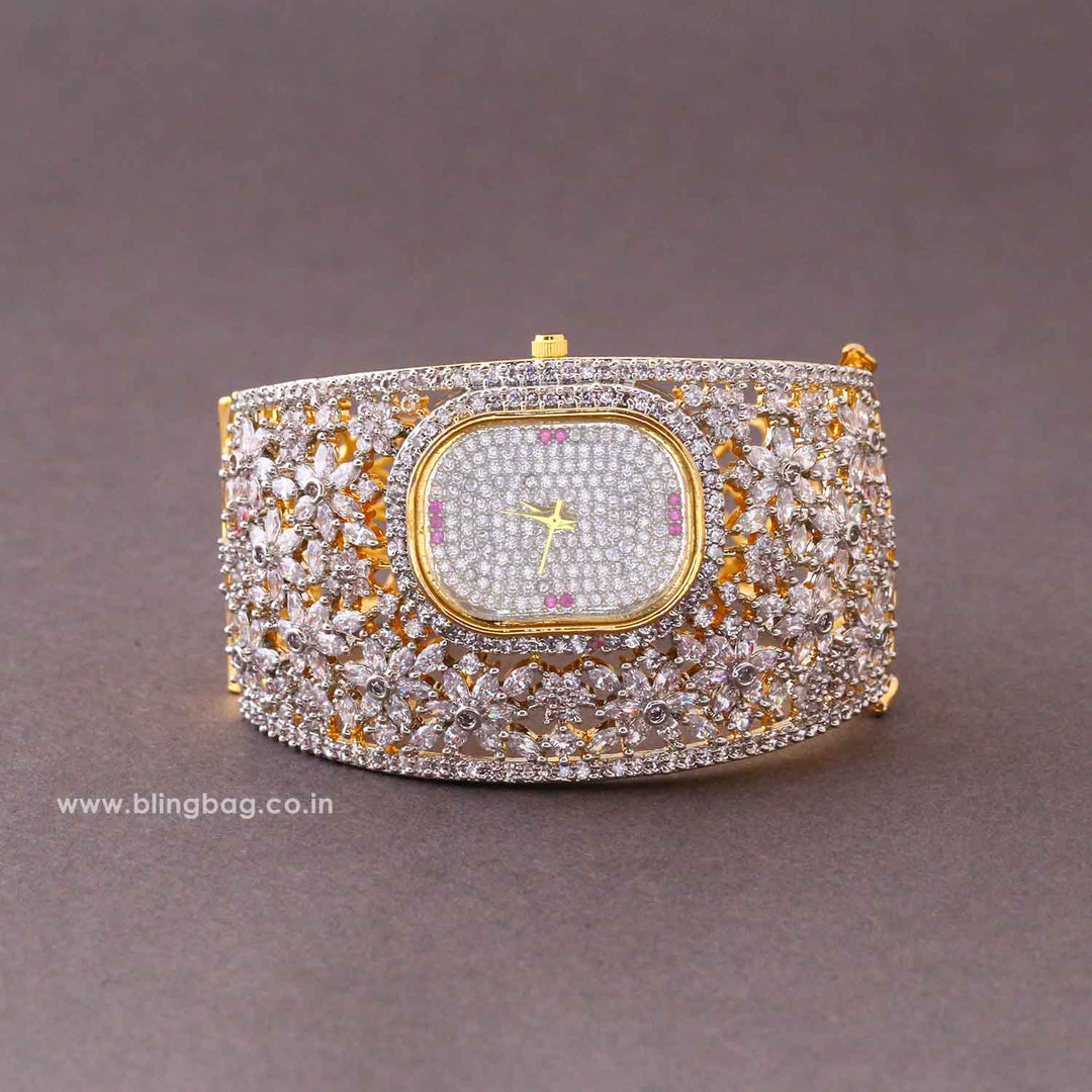 Golden Emmabella Zirconia Watch