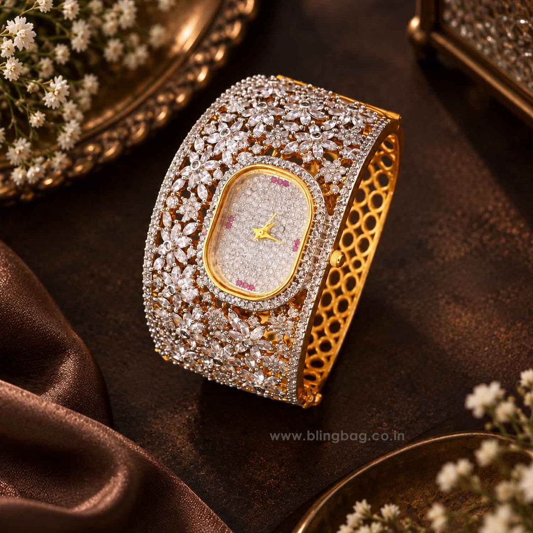 Golden Emmabella Zirconia Watch