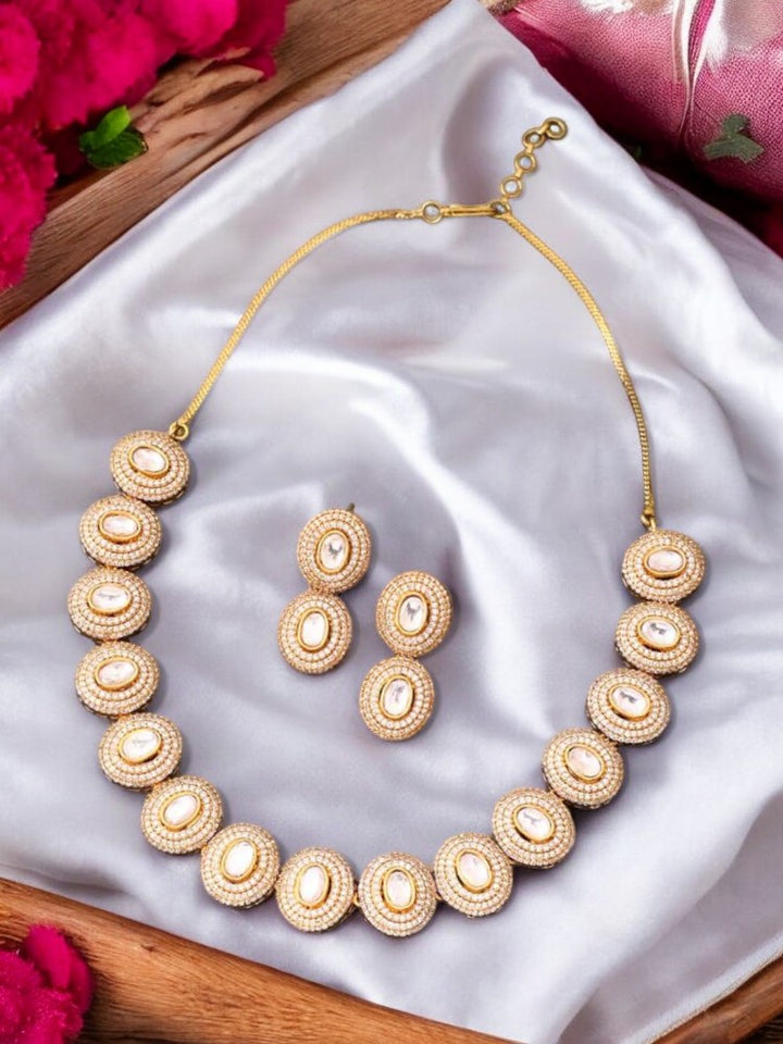 Golden Ensley Zirconia Jewellery Set