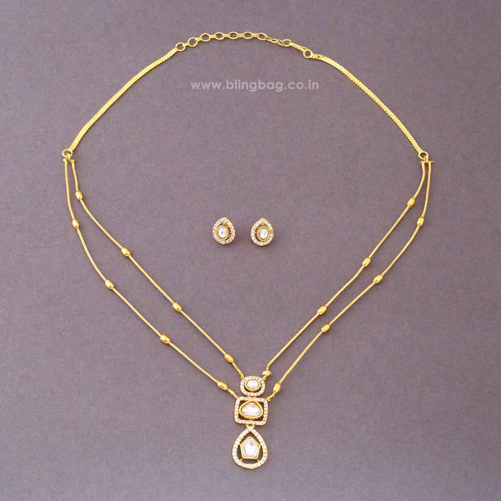 Golden Eshara Antique Jewellery Set- New Arrival