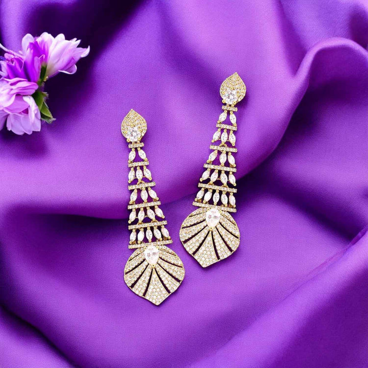 Golden Esther Zirconia Danglers