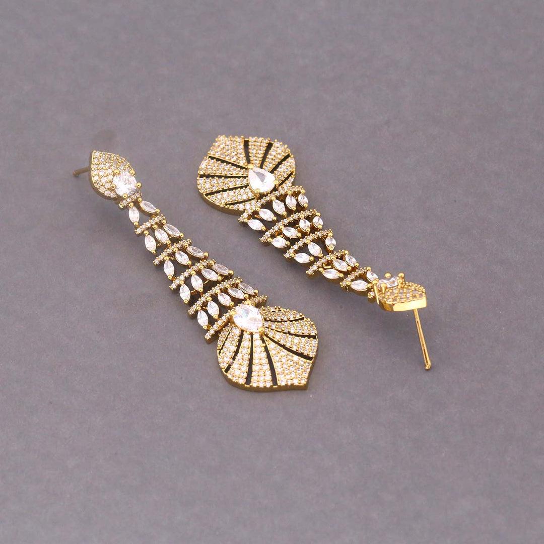 Golden Esther Zirconia Danglers