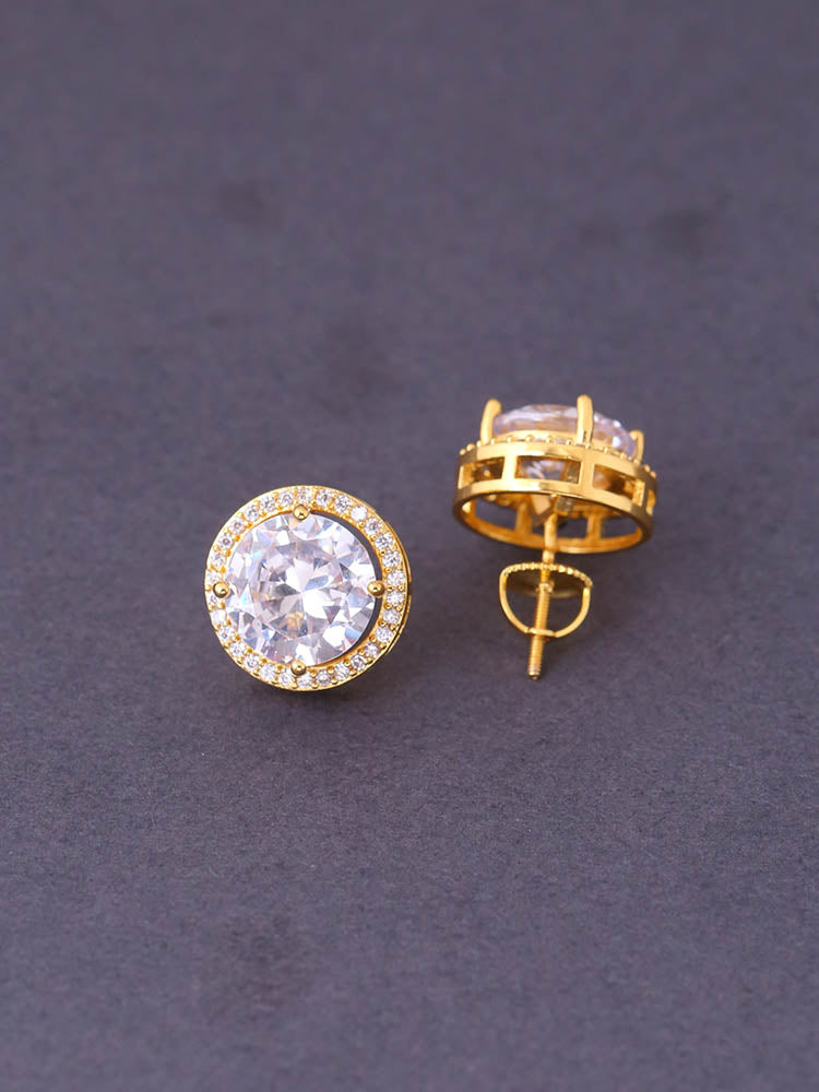 Golden Everest Zirconia Studs