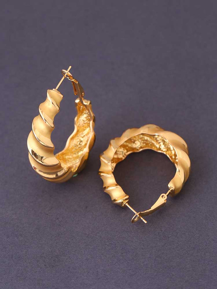 Golden Eyedie Hoops
