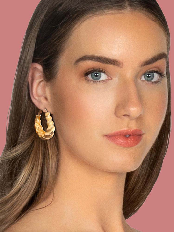 Golden Eyedie Hoops