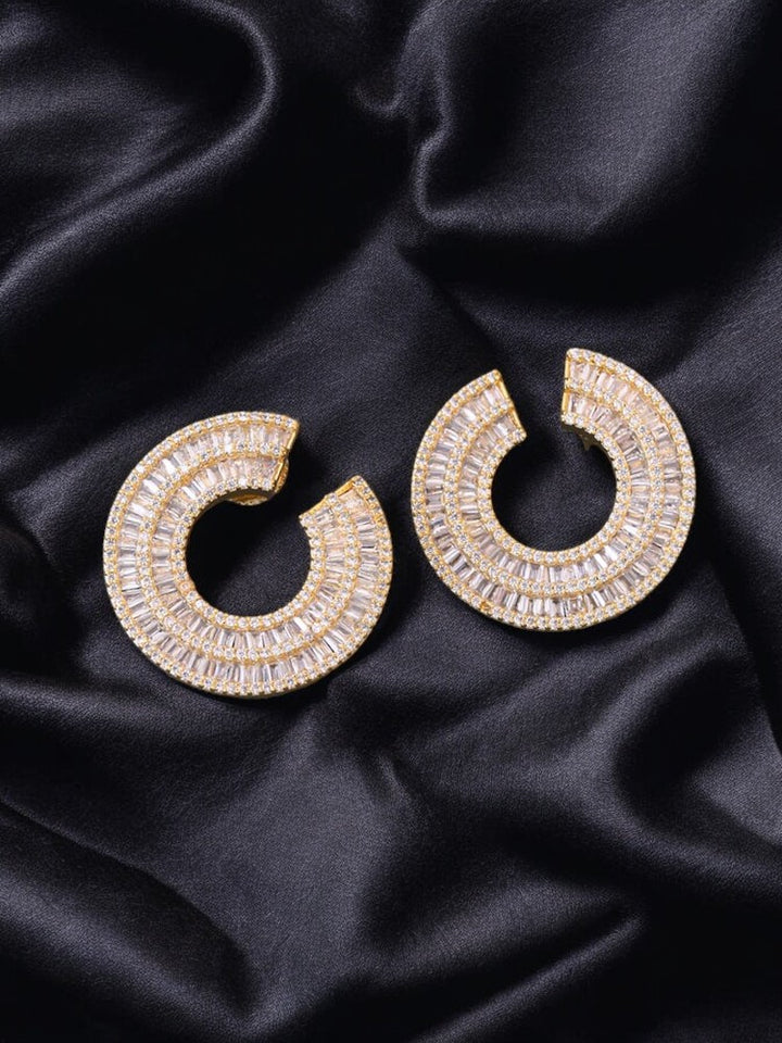 Golden Fernanda Zirconia Hoops