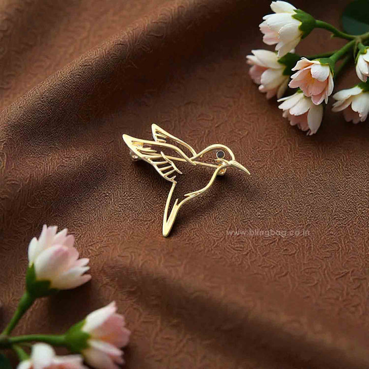 Golden Flight Brooch