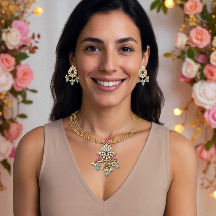 Golden Florenza Victorian Jewellery Set - New Arrival