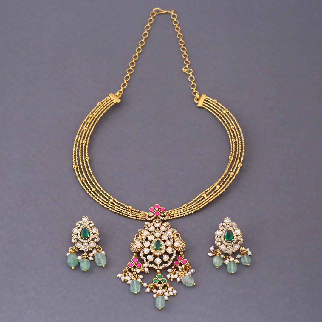 Golden Florenza Victorian Jewellery Set - New Arrival