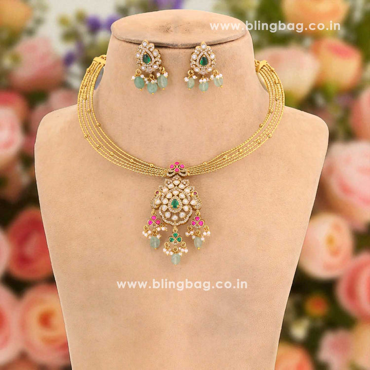 Golden Florenza Victorian Jewellery Set - New Arrival