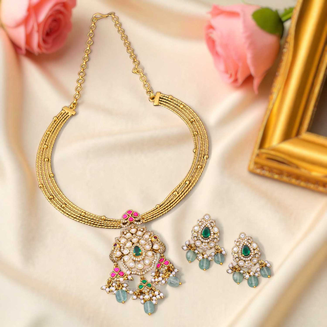 Golden Florenza Victorian Jewellery Set - New Arrival
