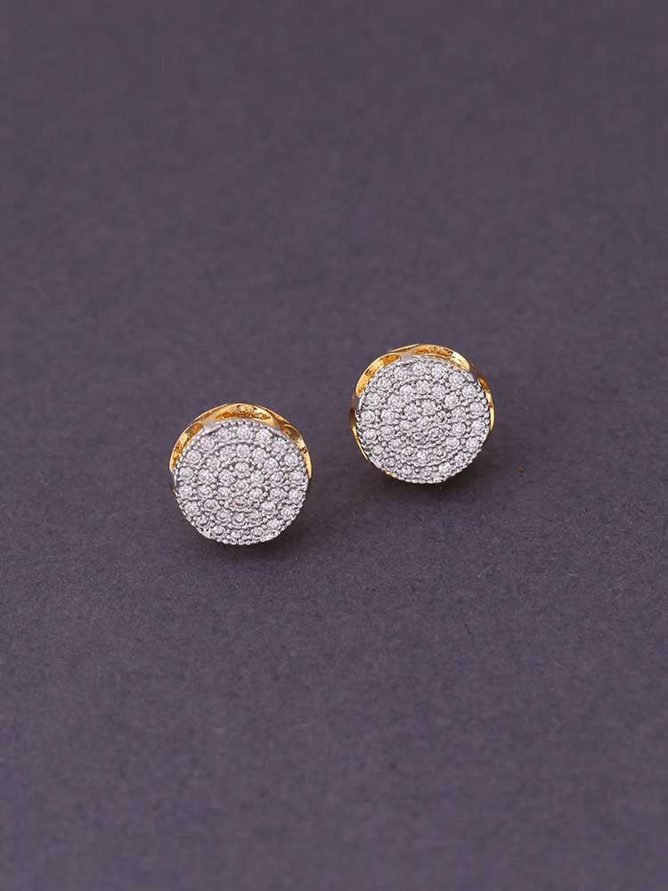Golden Floria Zirconia Studs