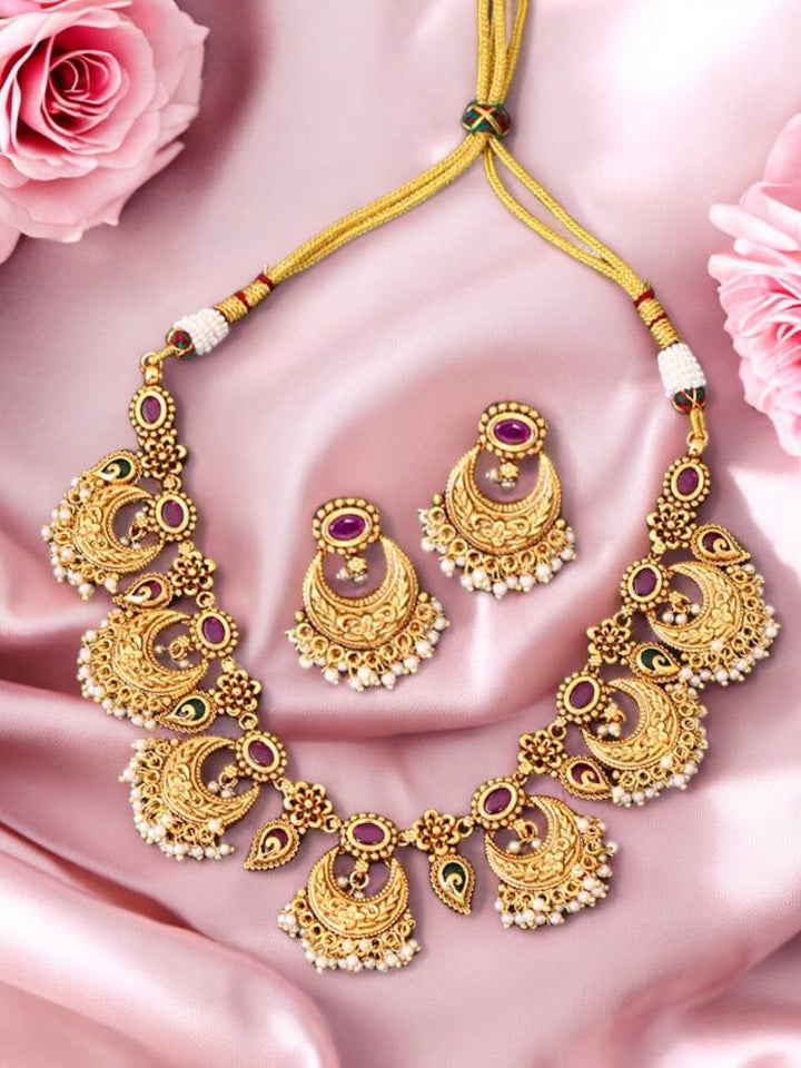 Golden Ganga Antique Jewellery Set
