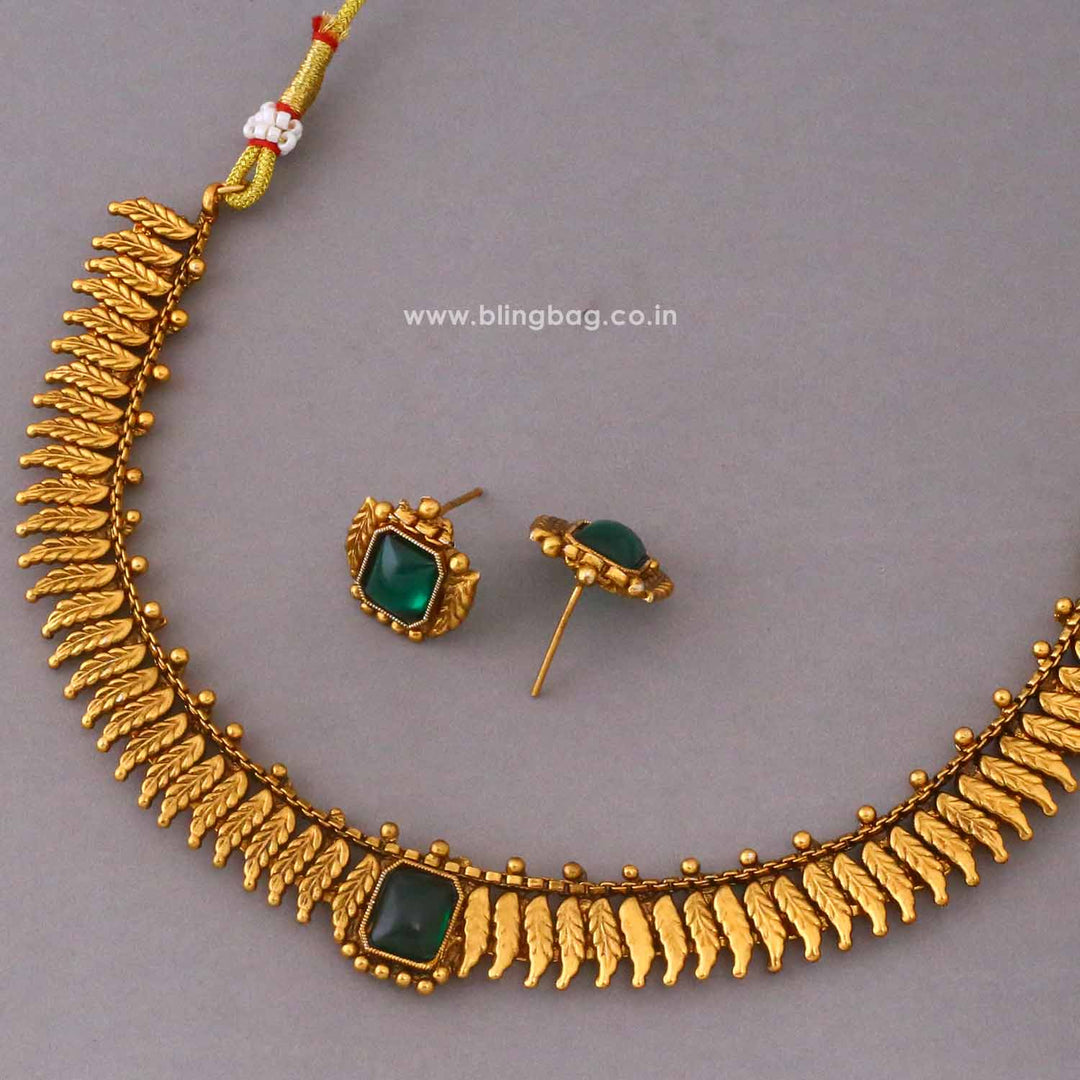 Golden Gangaya Antique Jewellery Set- New Arrival