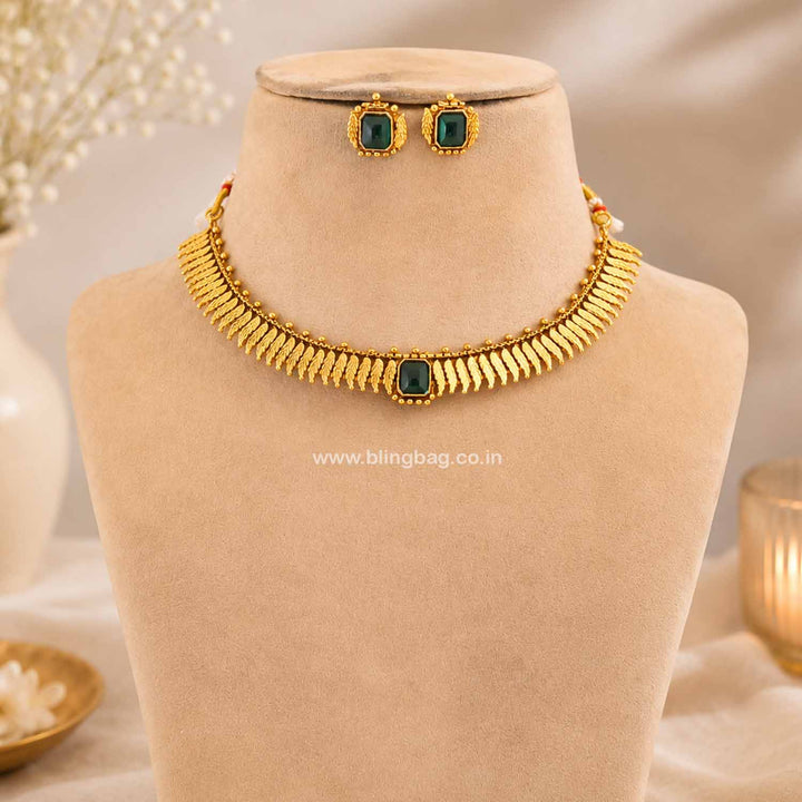 Golden Gangaya Antique Jewellery Set- New Arrival