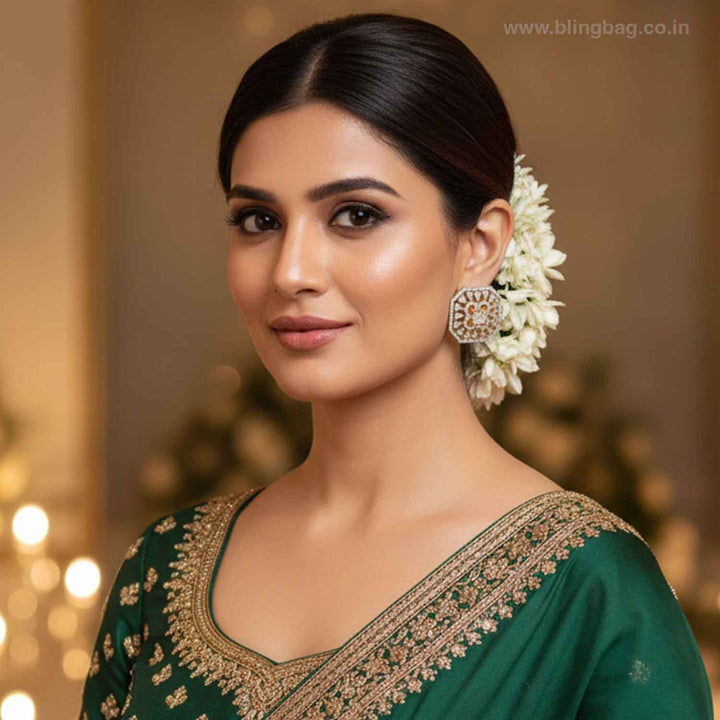 Golden Gareie Zirconia Studs