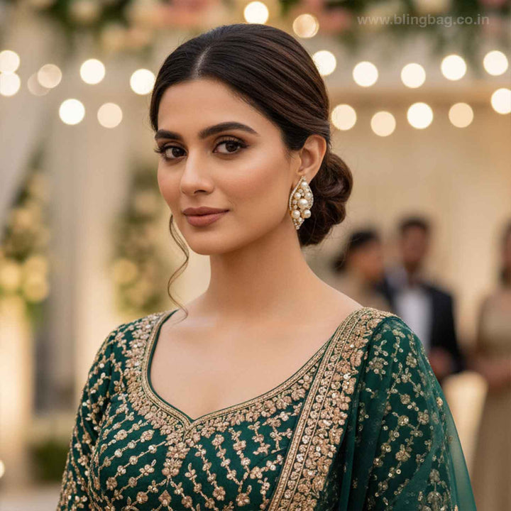 Golden Garina Zirconia Studs