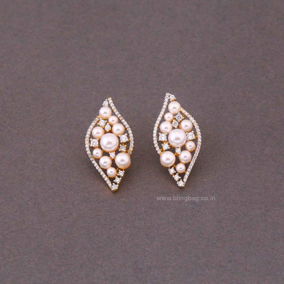Golden Garina Zirconia Studs