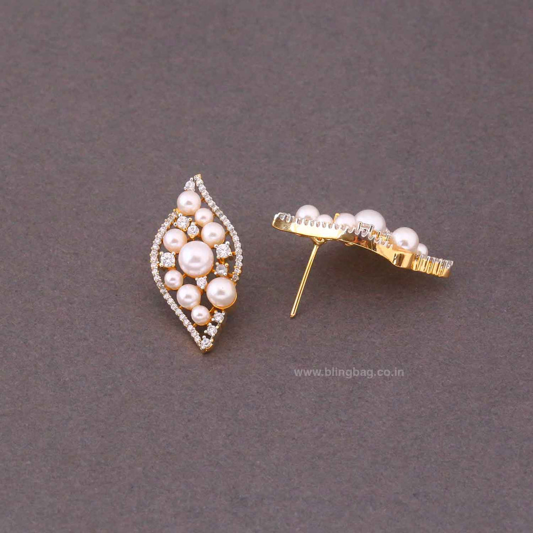 Golden Garina Zirconia Studs