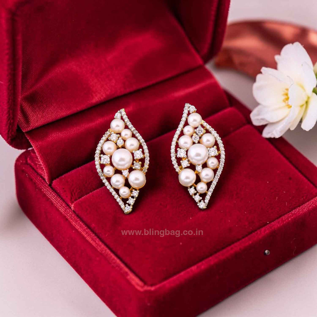 Golden Garina Zirconia Studs
