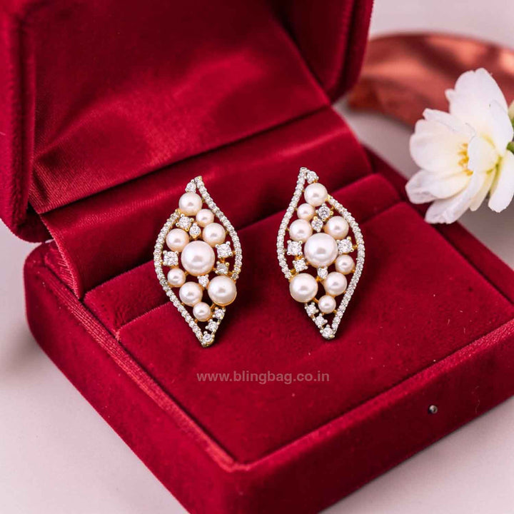 Golden Garina Zirconia Studs