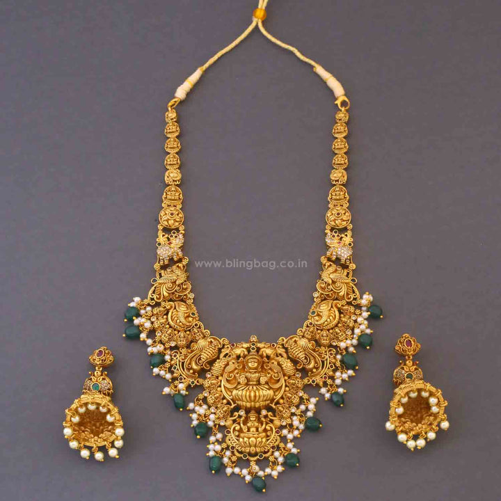 Golden Gauria Temple Jewellery Set - New Arrival