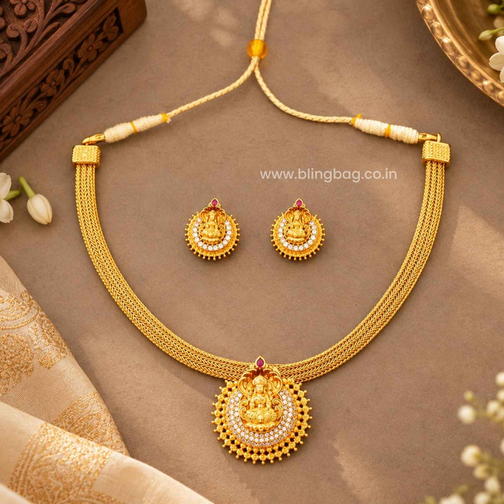 Golden Gaurirani Temple Jewellery Set- New Arrival