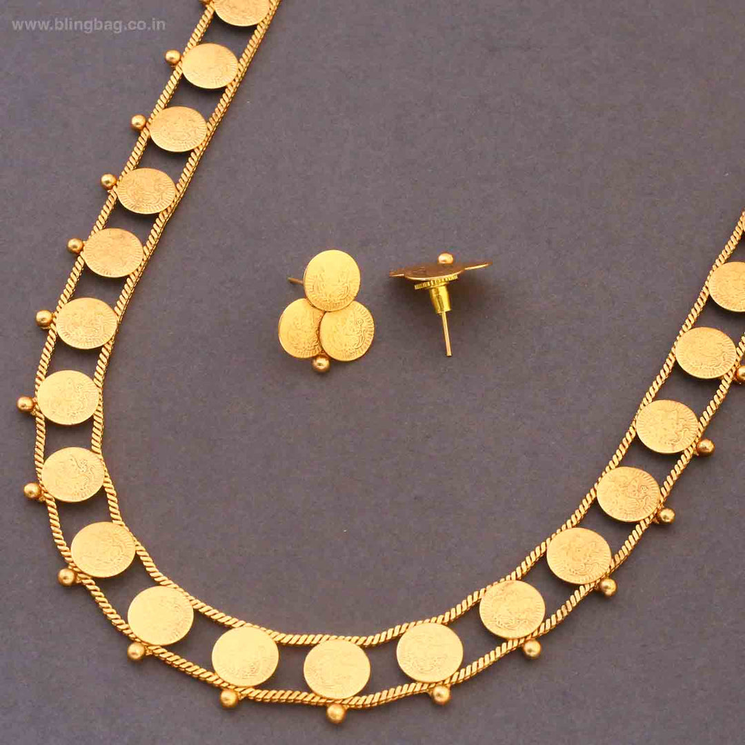 Golden Gauritaa Temple Jewellery Set - New Arrival