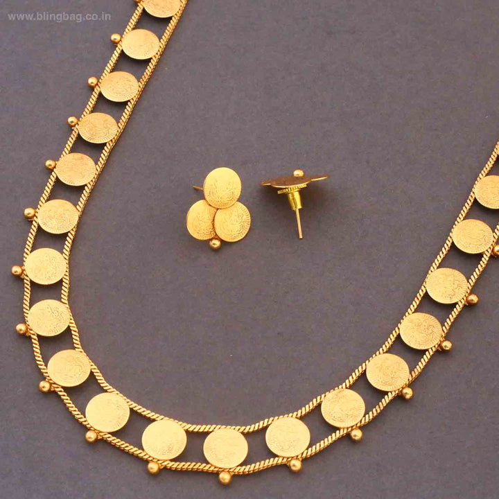 Golden Gauritaa Temple Jewellery Set - New Arrival