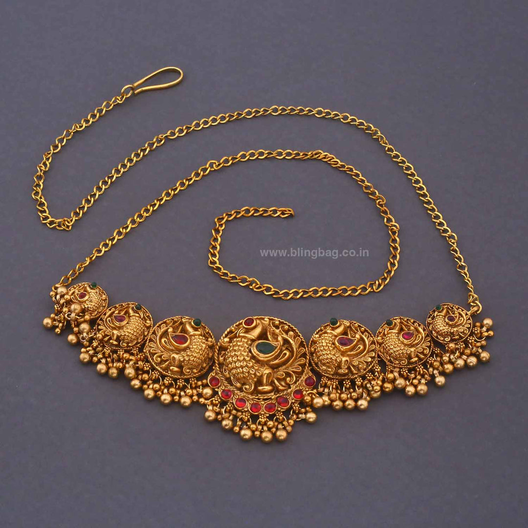 Golden Gayatri Antique Waist Belt