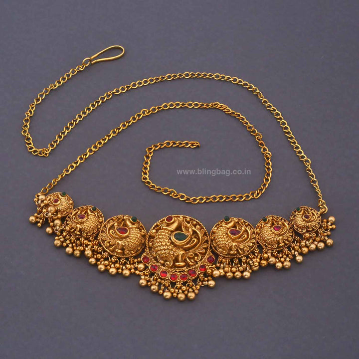 Golden Gayatri Antique Waist Belt