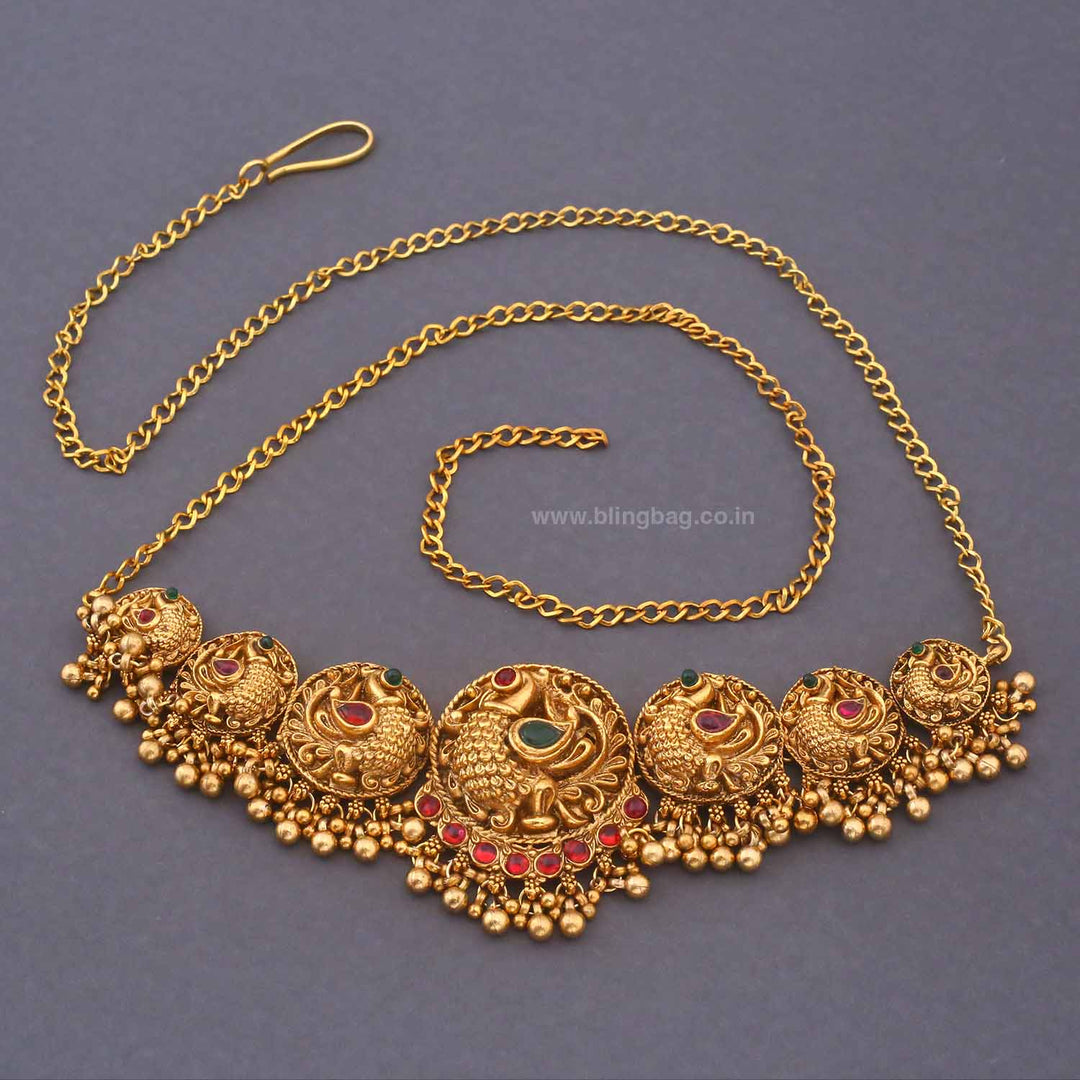 Golden Gayatri Antique Waist Belt