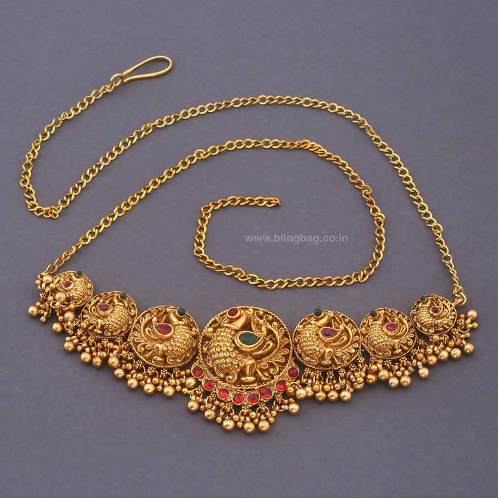 Golden Gayatri Antique Waist Belt