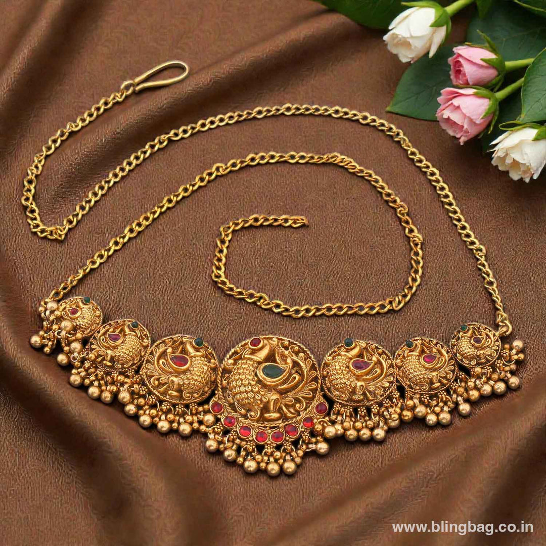 Golden Gayatri Antique Waist Belt