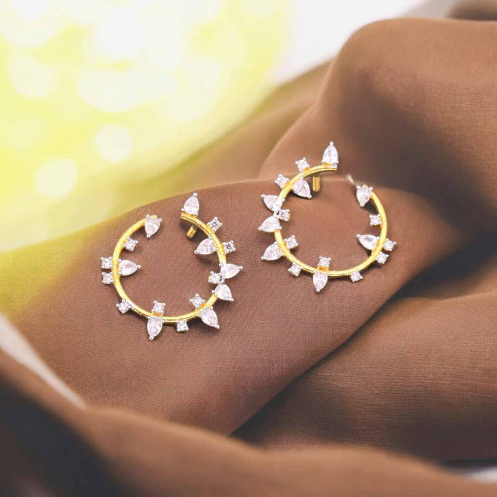 Golden Georgia Zirconia Studs