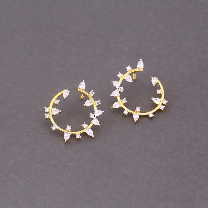 Golden Georgia Zirconia Studs