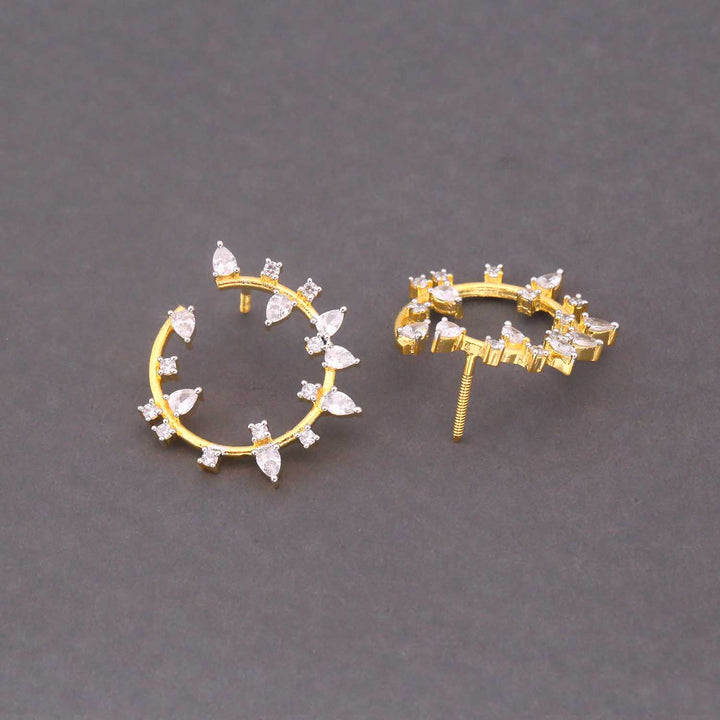 Golden Georgia Zirconia Studs